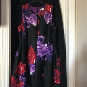 Beautiful Floral Calvin Klein Dress  (14W)